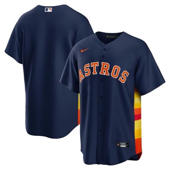 Nike Authentic Houston Astros Navy Alternate Jersey - Picture 1 of 8